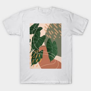 Mid century modern, plant illustration 1 T-Shirt